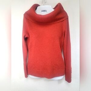 Sale TWEEDS 100% Itailian Merino Wool Cowl Neck Sweater Women's Size Small